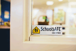 SchoolSAFE Certified window sticker SchoolSAFE Certified sticker